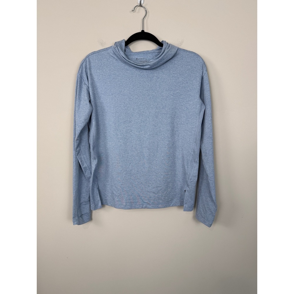 Athleta Uptempo Hoodie XS Lightweight Performance Cowl‑Neck Long Sleeve Pullover